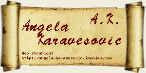 Angela Karavesović vizit kartica